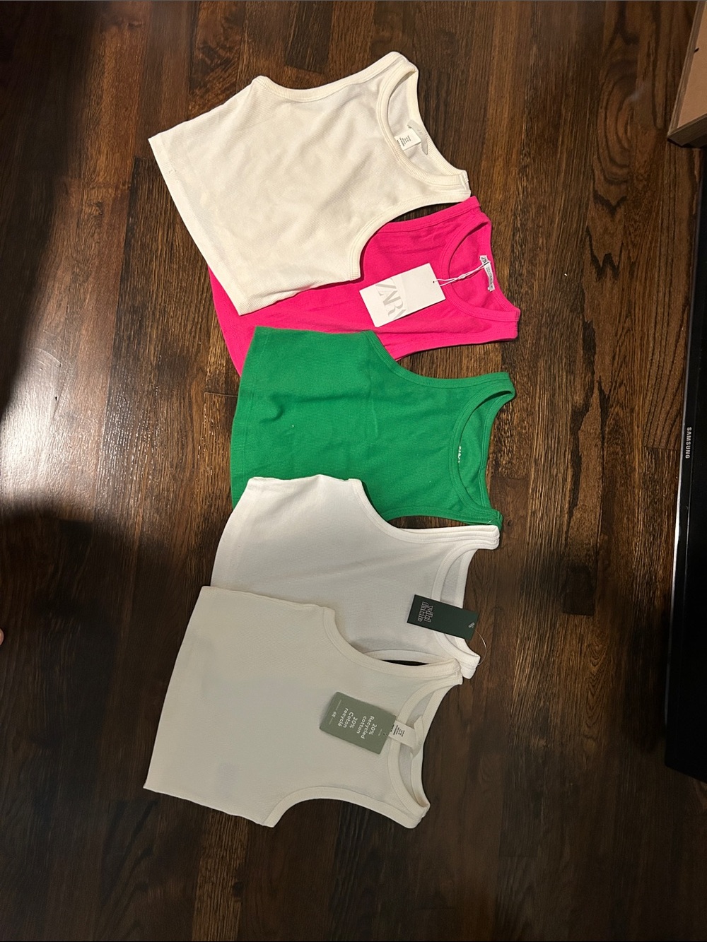 TINY Tank Top Pack - White, Pink, Green - Multi-Pack